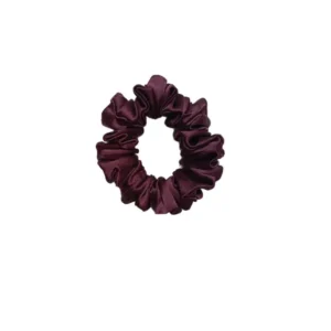 Plum Purple Satin Scrunchie