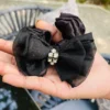 Black Bow Rubber Band