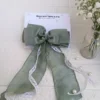 Elegance Green Lace Bow Hair