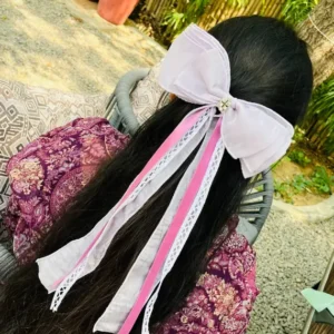 Soft Pastel Purple Ribbon Bow