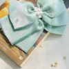 Sage Green Triple Layer Pearl Bow