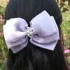 Purple Pearl Bow Triple Layer