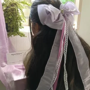 Soft Pastel Purple Ribbon Bow