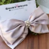 Misty Rose Pink Pearl Bow Clip